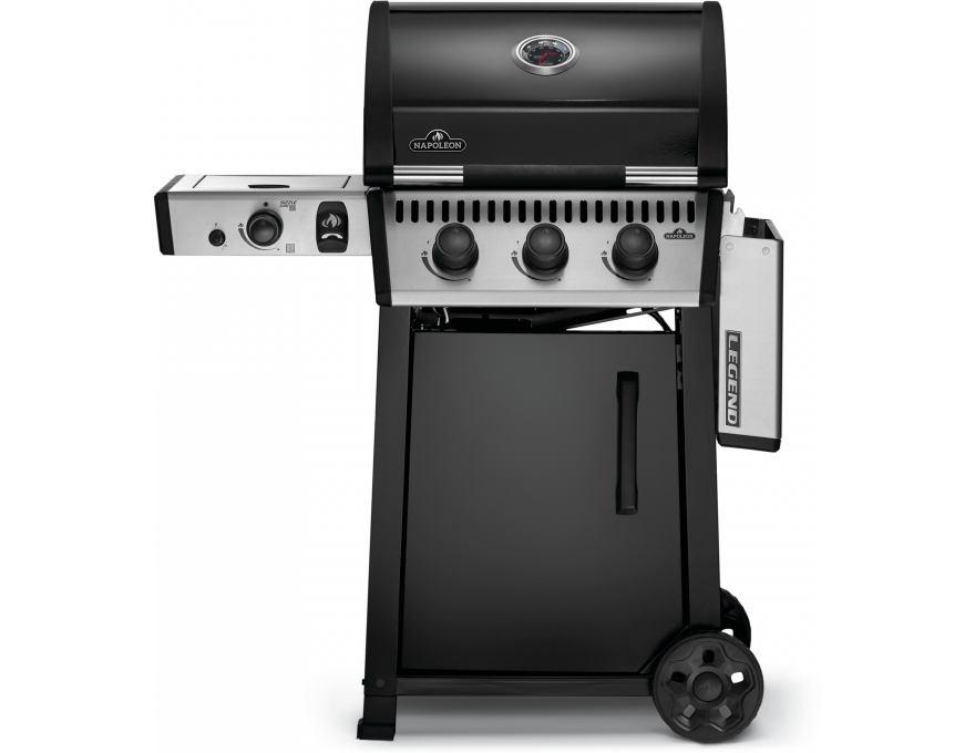 Grill gazowy Legend 365 z palnikiem bocznym Sizzle Zone™, Czarny - 3